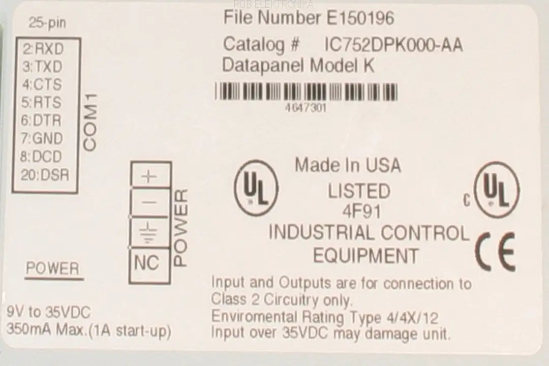 ic752dpk000-aa FANUC Reparatur