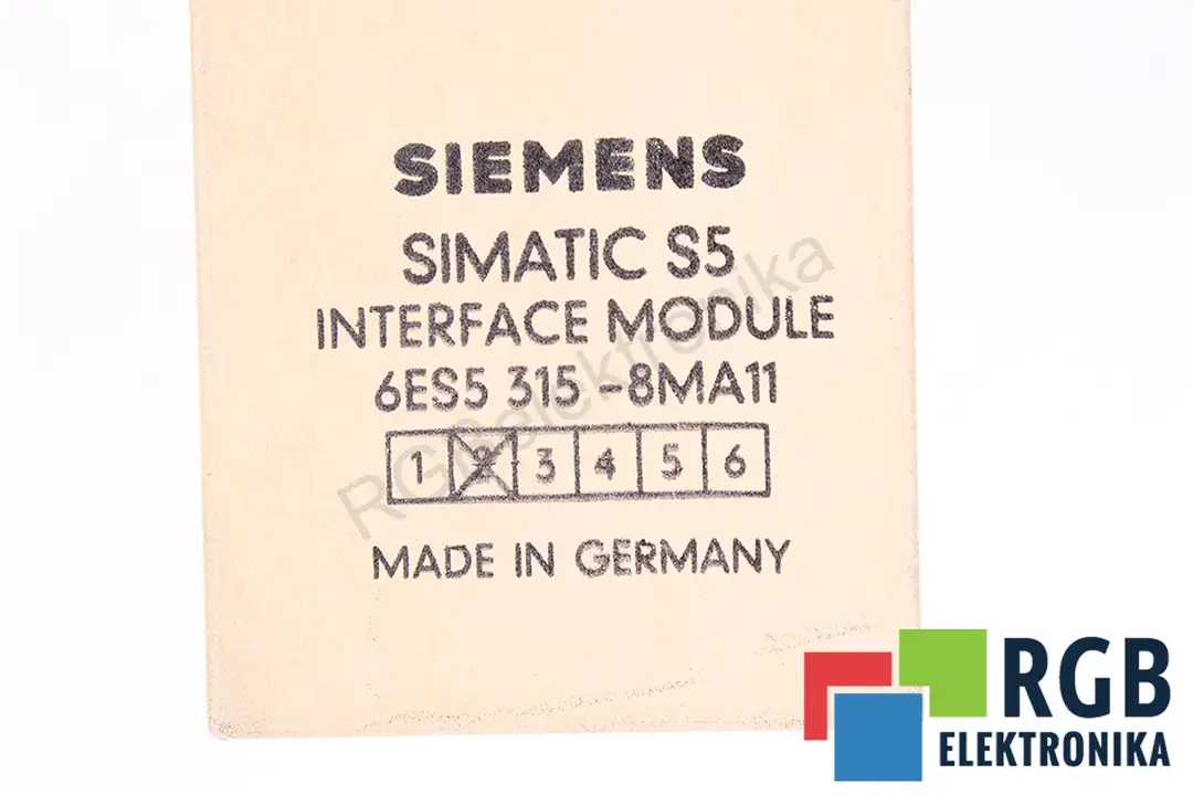 6es5315-8ma11 SIEMENS Reparatur