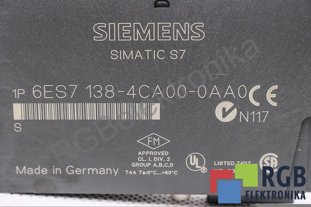 6ES7138-4CA00-0AA0 SIEMENS
