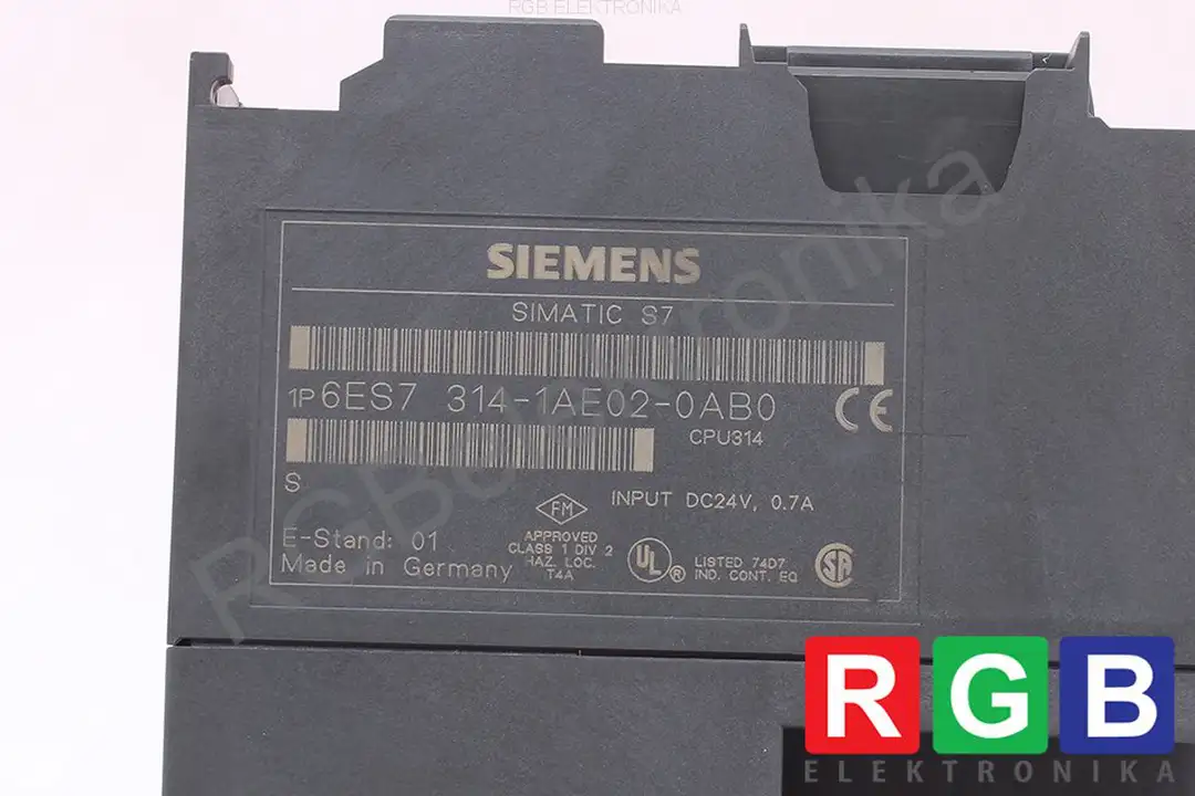 6es7314-1ae02-0ab0-s7-300-simatic-s7-cpu314-module SIEMENS Reparatur