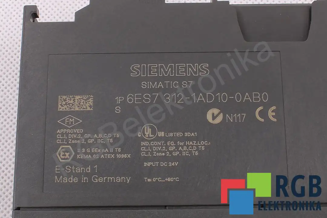 6es7312-1ad10-0ab0 SIEMENS Reparatur