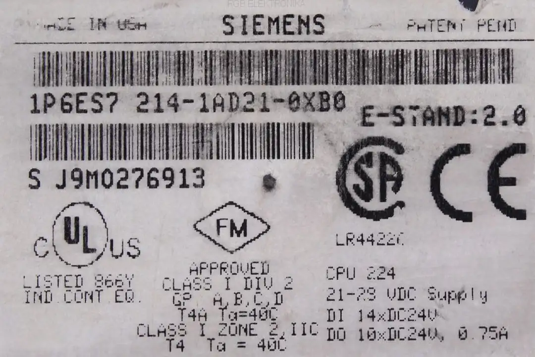 1P6ES7 214-1AD21-0XB0 SIEMENS