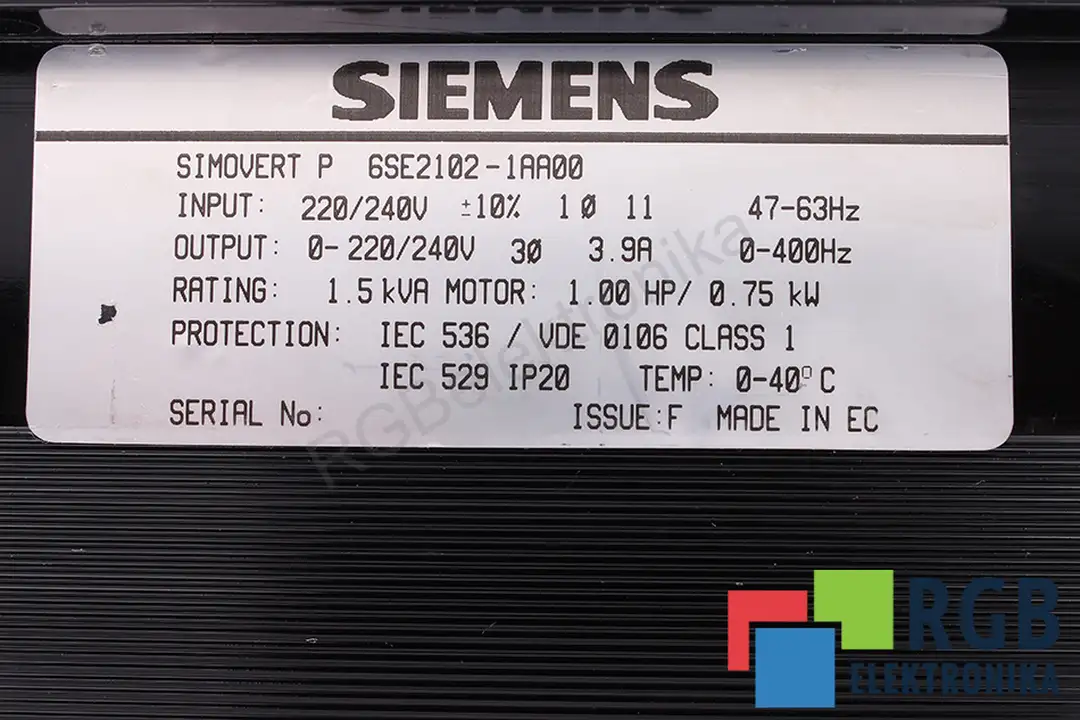 6se2102-1aa00 SIEMENS Reparatur