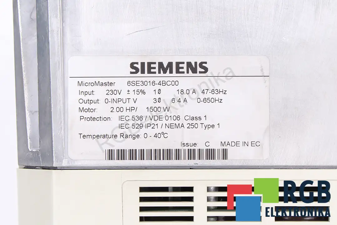6SE3016-4BC00 SIEMENS
