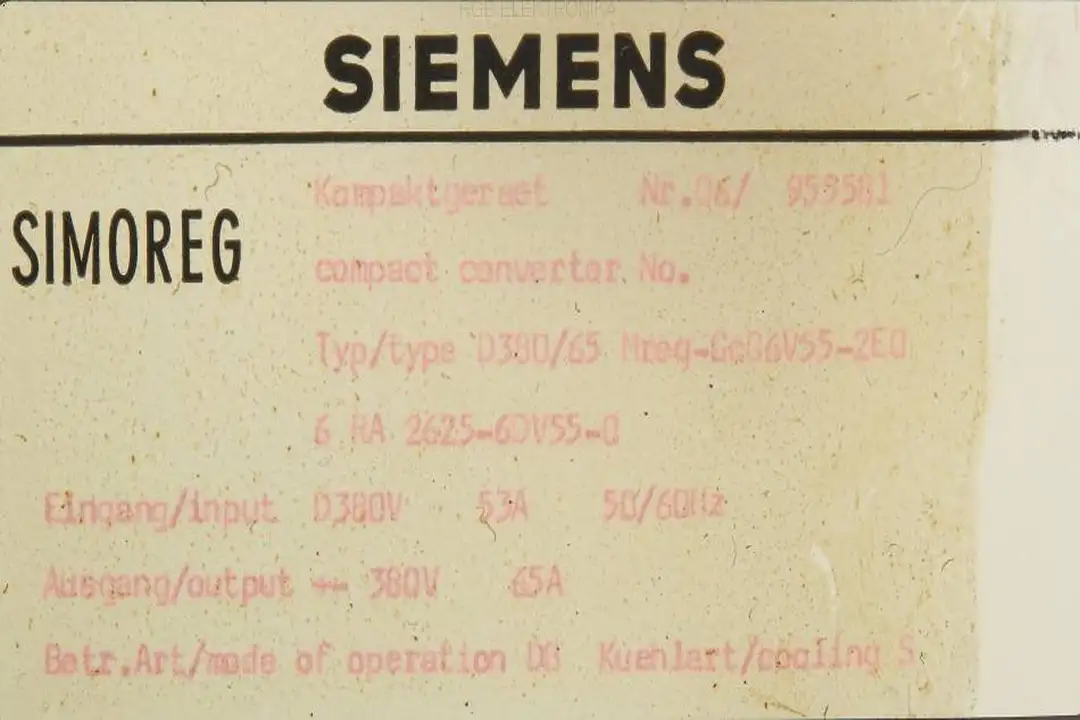 Service 6-ra-2625-6dv55-0 SIEMENS
