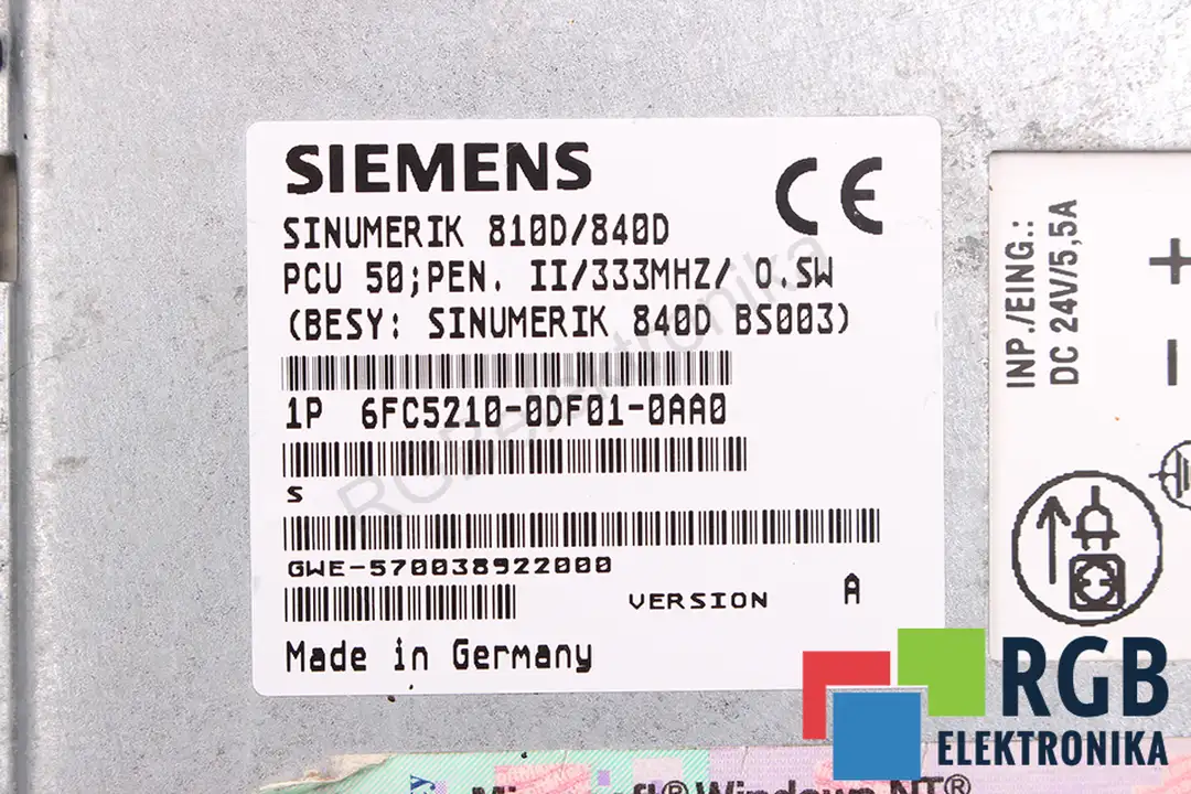 6FC5210-0DF01-0AA0 SIEMENS