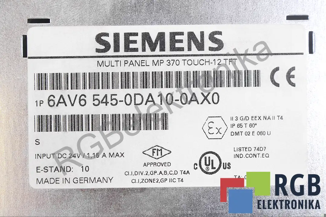 6AV6545-0DA10-0AX0 SIEMENS