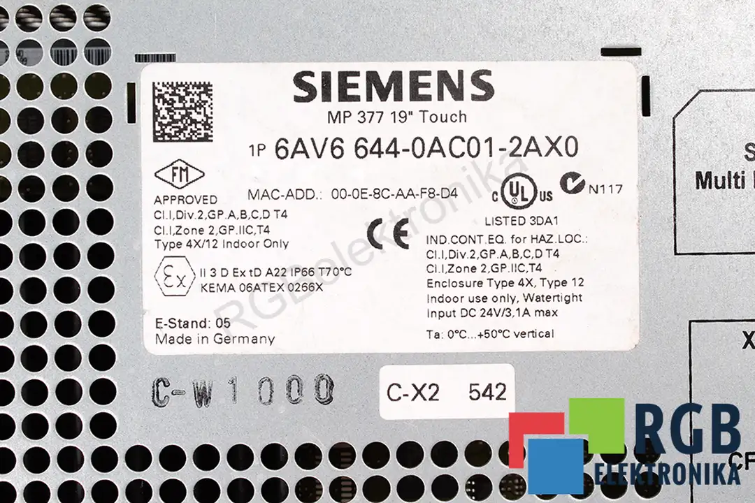 6av6644-0ac01-2ax0 SIEMENS Reparatur