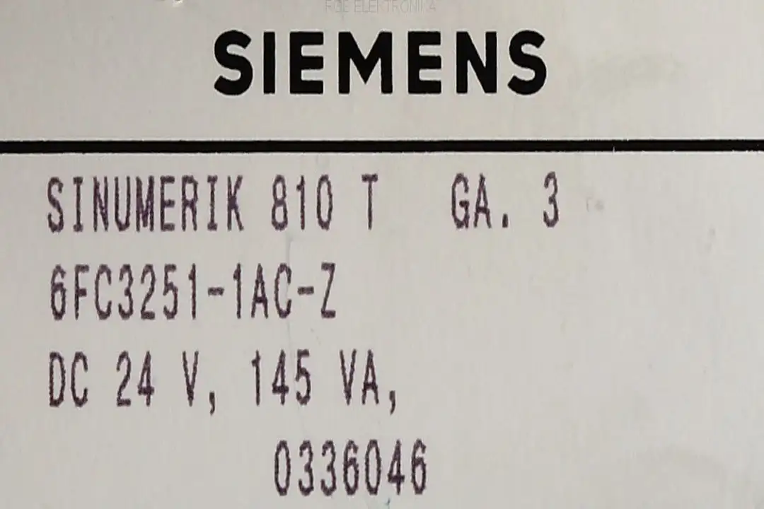 Service 6fc3251-1ac-z SIEMENS