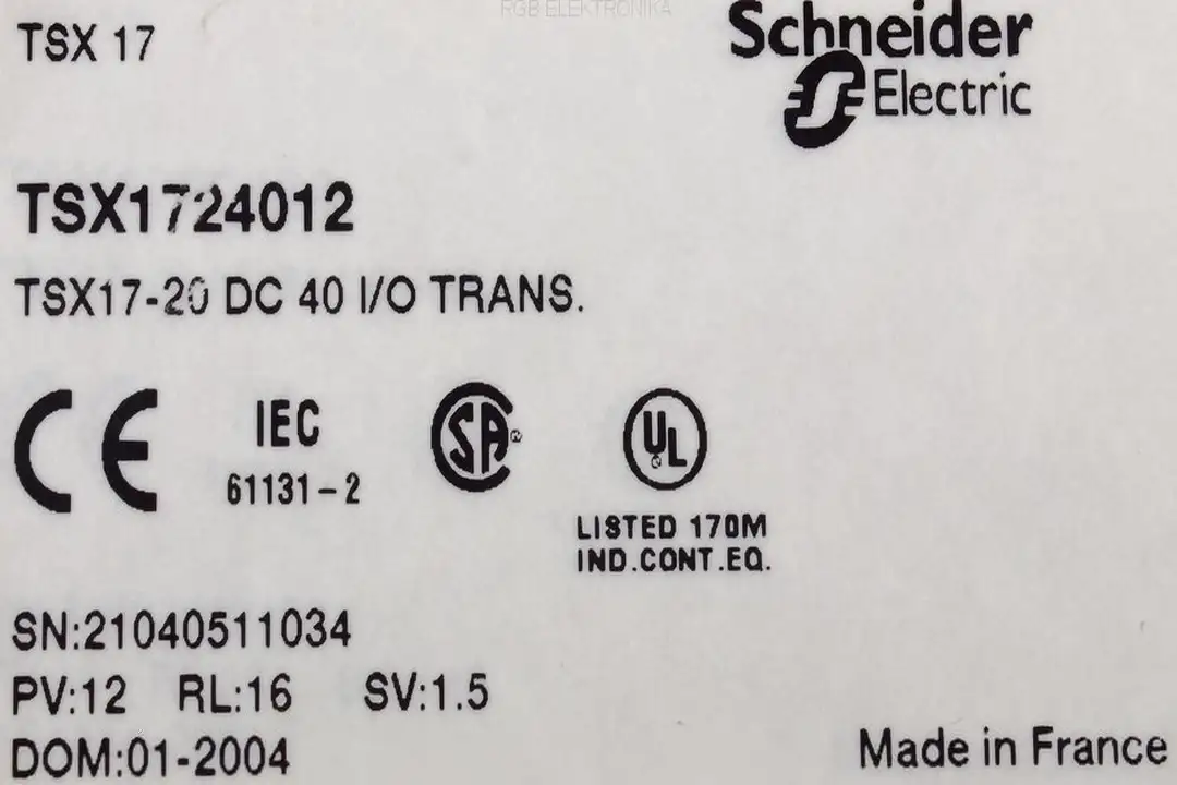 tsx1724012 SCHNEIDER ELECTRIC Reparatur