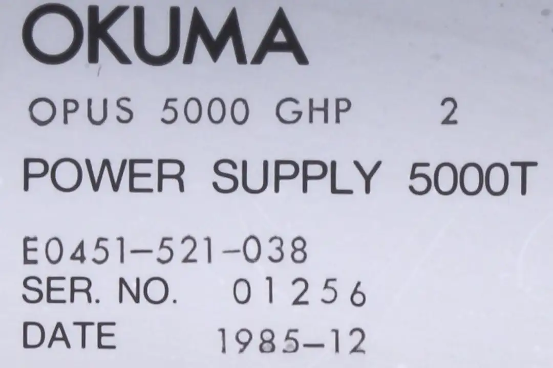 e0451-521-038 OKUMA Reparatur