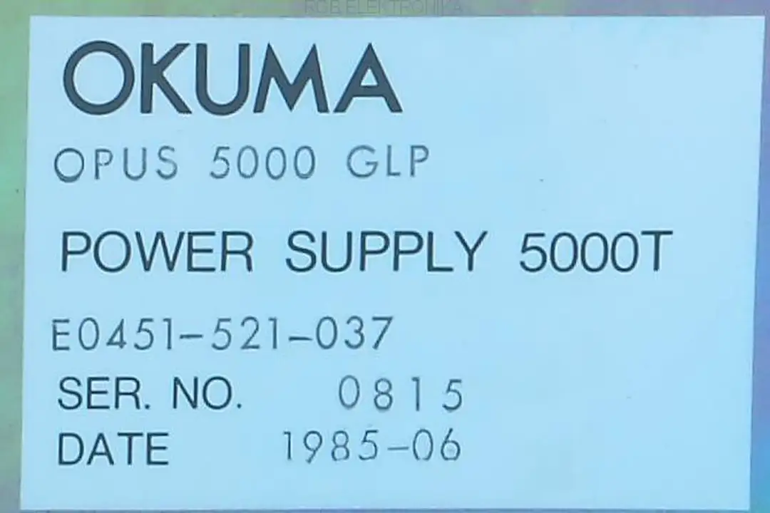 e0451-521-037 OKUMA Reparatur