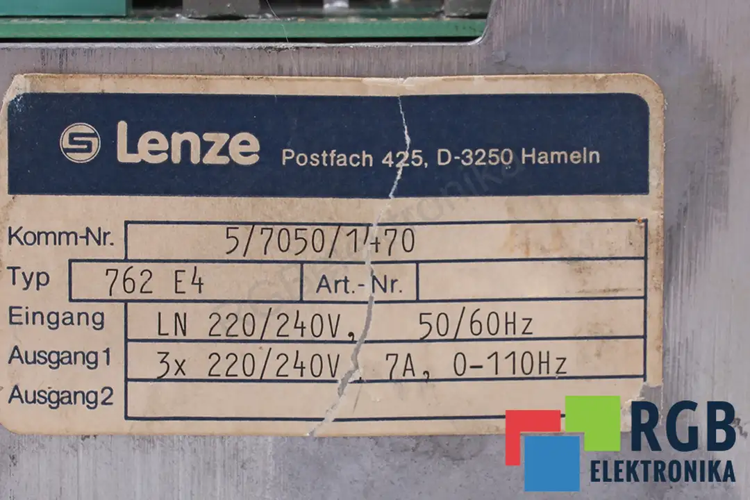 762 E4 LENZE