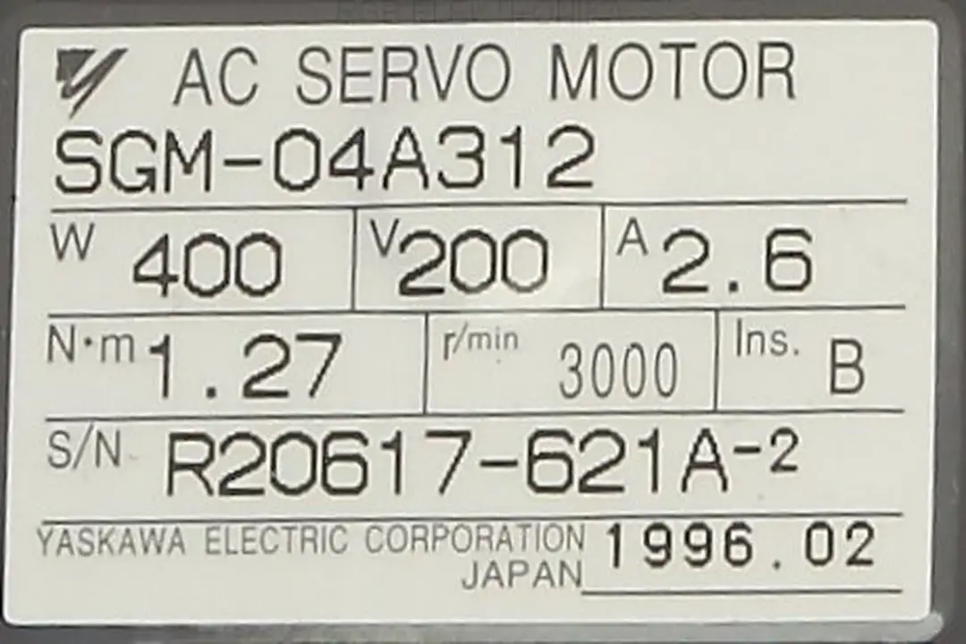 Service sgm-04a312 YASKAWA