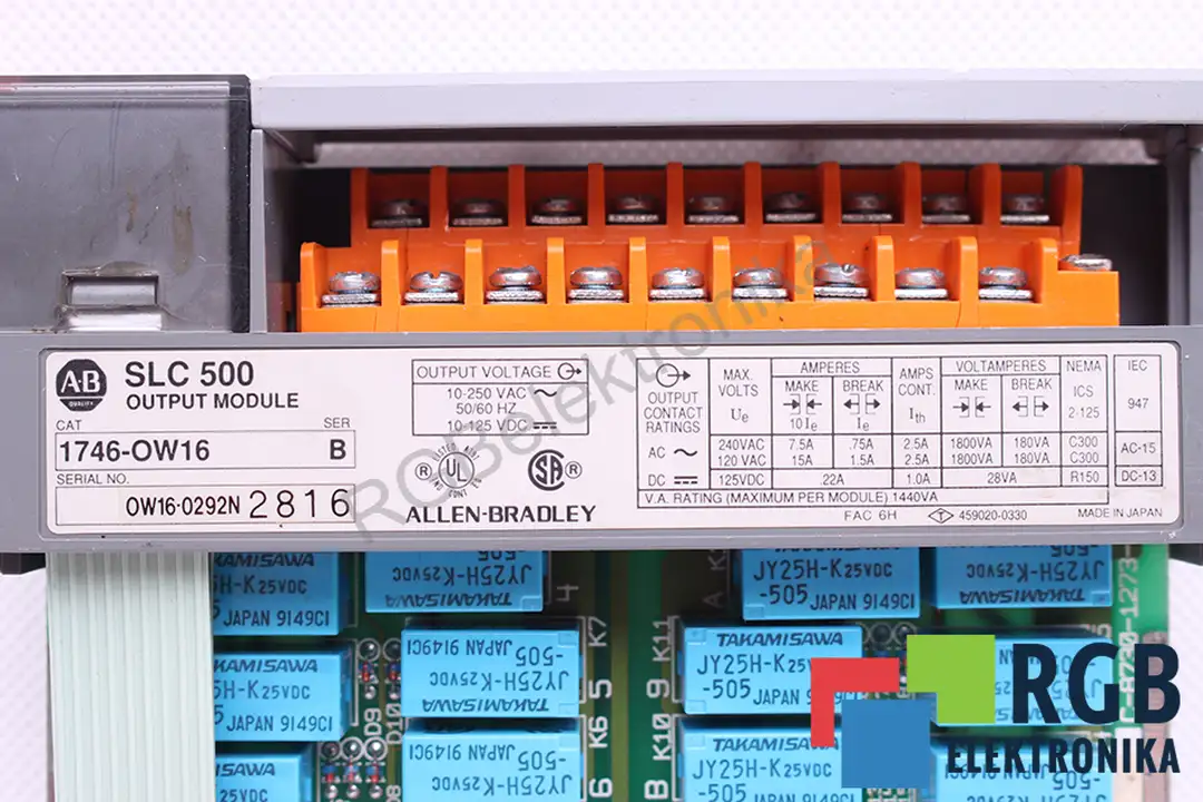 SLC500 1746-OW16 SER B ALLEN BRADLEY