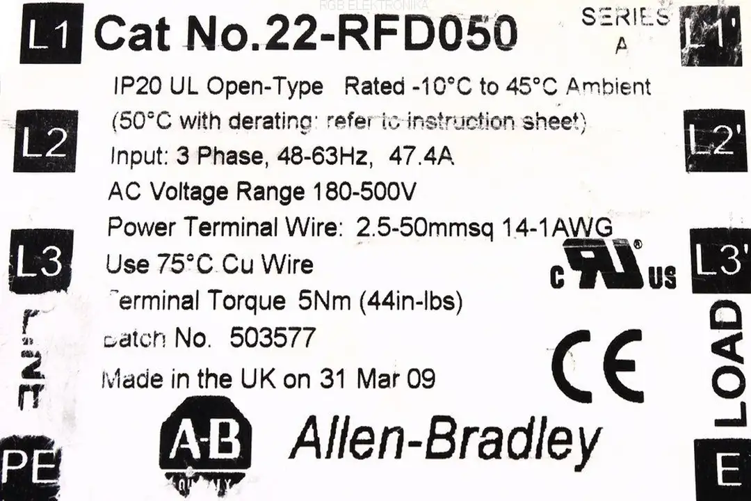 22-rfd050 ALLEN BRADLEY Reparatur