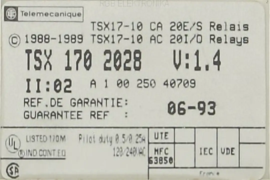 tsx-170-2028 TELEMECANIQUE Reparatur