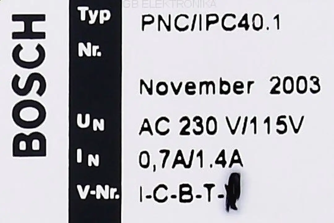 pnc-ipc40.1 BOSCH Reparatur