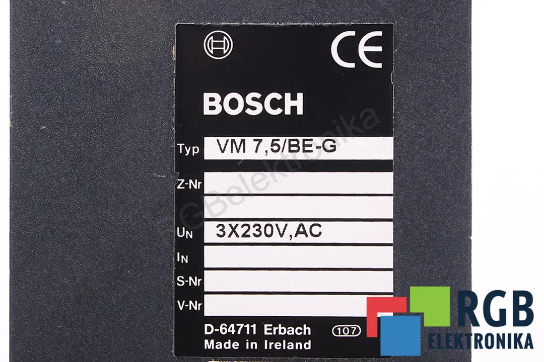 VM7.5/BE-G BOSCH