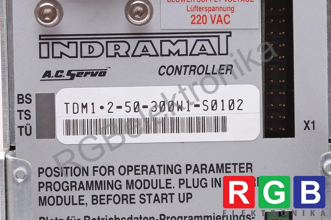 a.c.servocontroller-tdm1.2-50-300w1-s0102 INDRAMAT Reparatur