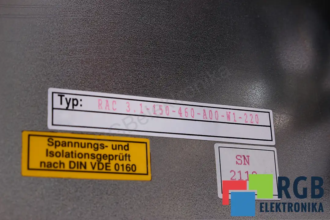 RAC3.1-150-460-A00-W1-220 INDRAMAT