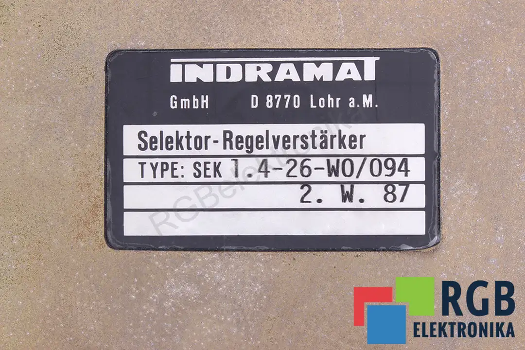 SEK1.4-26-W0/094 INDRAMAT