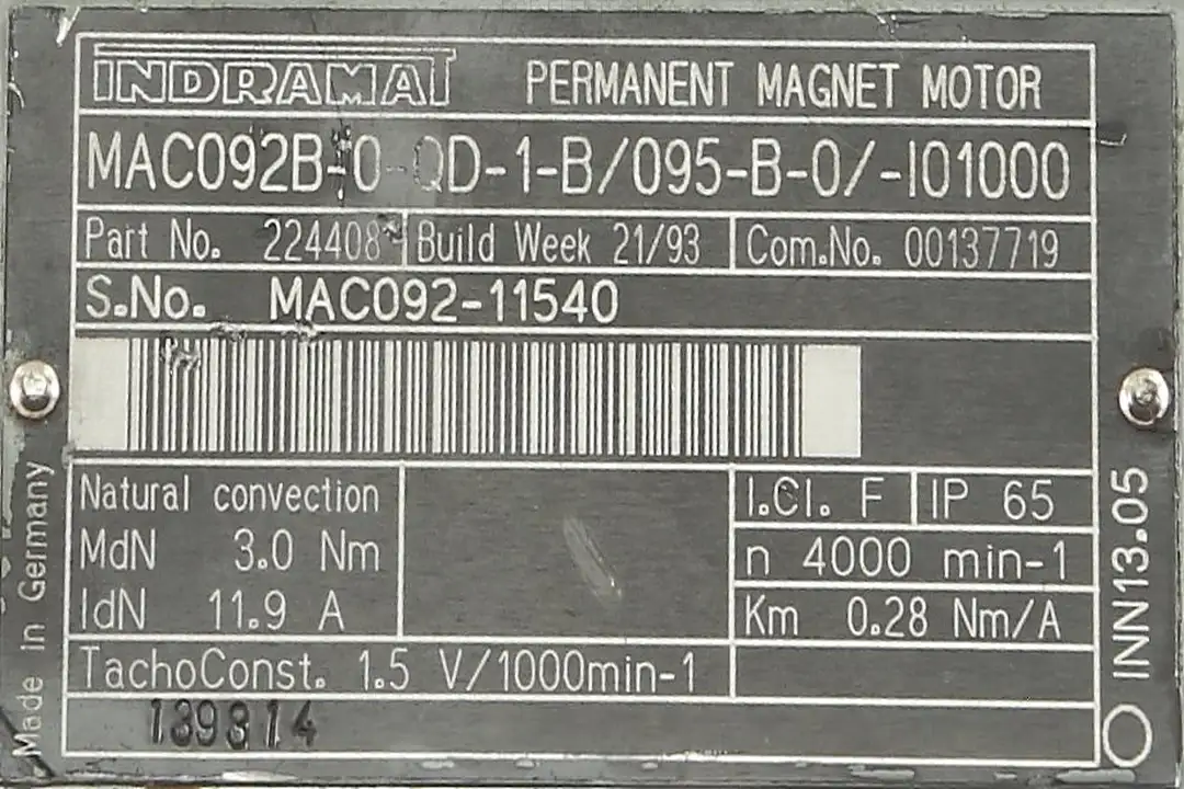 mac092b-0-qd-1-b-095-b-0--i01000 INDRAMAT Reparatur
