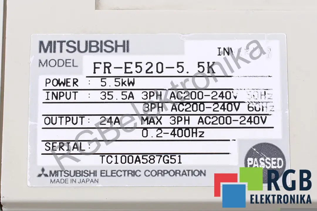 FR-E520-5. 5K MITSUBISHI ELECTRIC