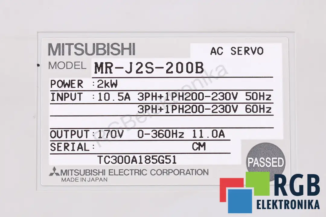 MR-J2S-200B MITSUBISHI ELECTRIC