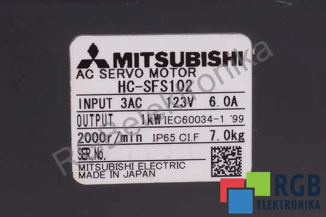 HC-SFS102 MITSUBISHI ELECTRIC