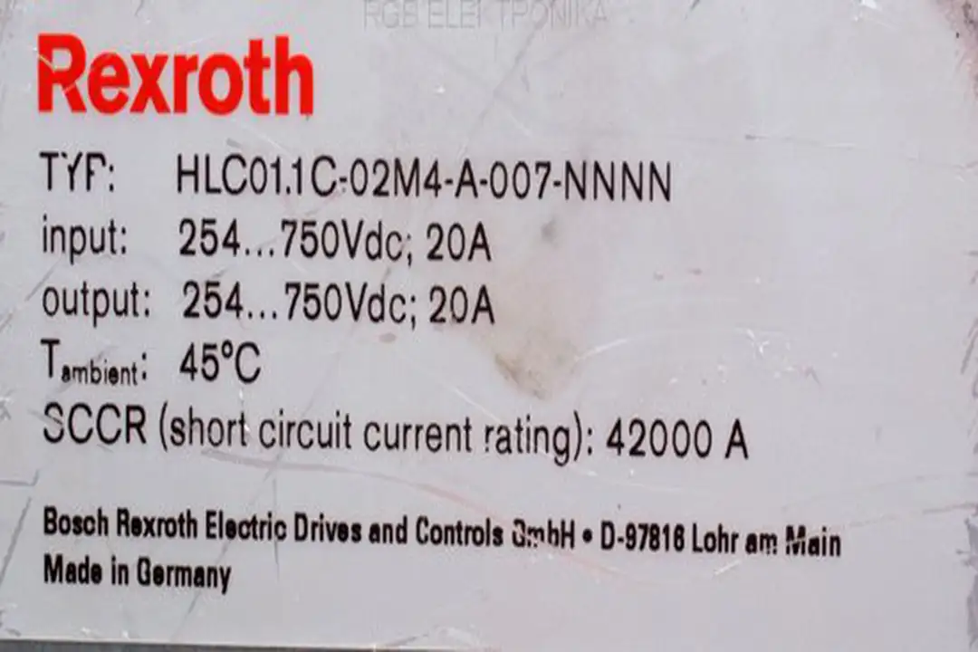 hlc01.1c-02m4-a-007-nnnn BOSCH REXROTH Reparatur