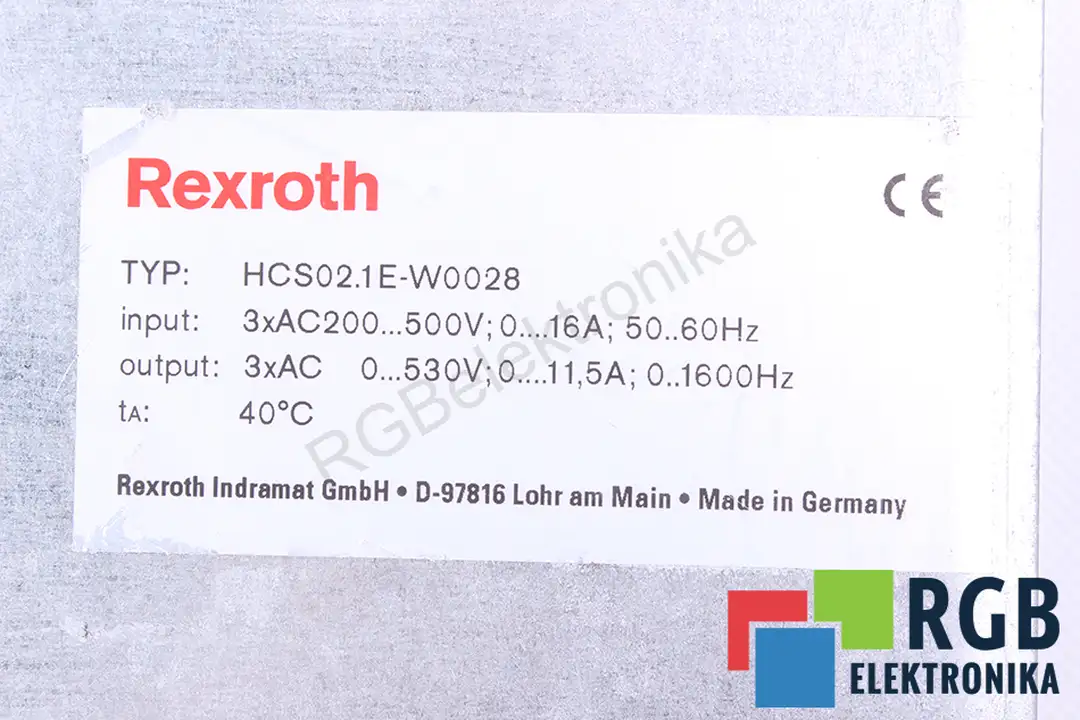 HCS02.1E-W0028-A-03-NNNV BOSCH REXROTH