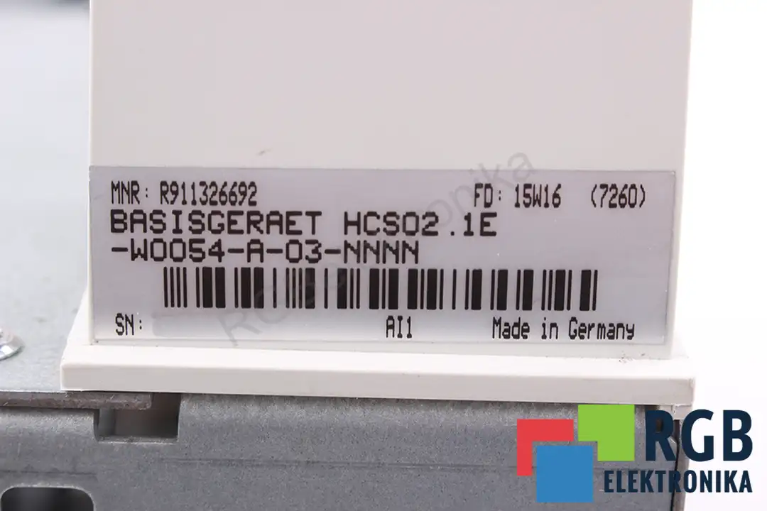 HCS02.21E.W0054-A-03-NNNN BOSCH REXROTH