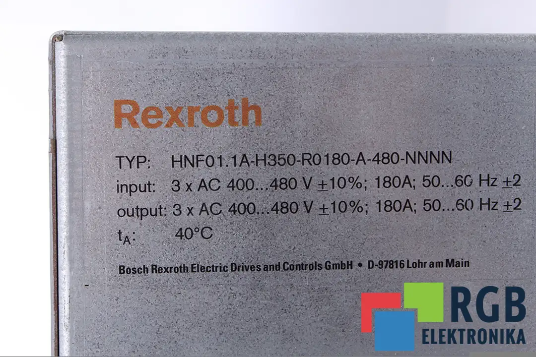 hnf01.1a-h350-r0180-a-480-nnnn BOSCH REXROTH Reparatur