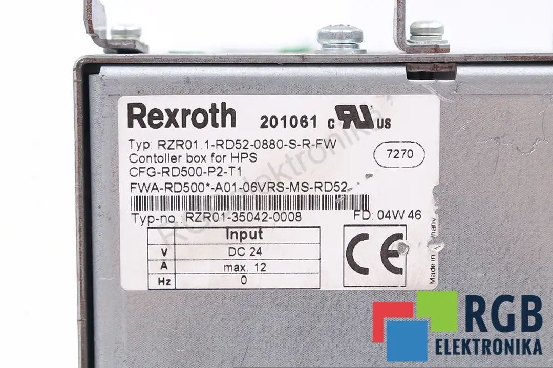 RZR01.1-RD52-0880-S-R-FW BOSCH REXROTH