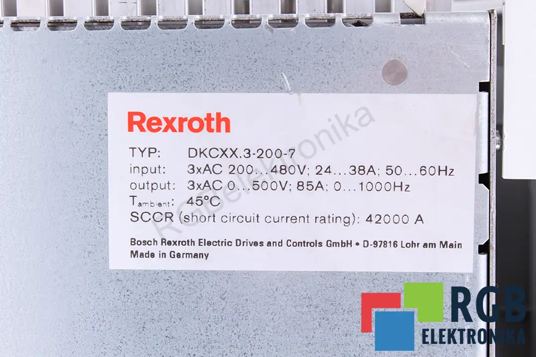 DKC03.3-200-7-FW REXROTH