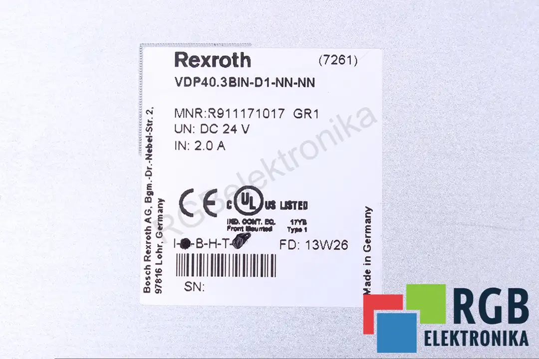 VDP403BIND1NNNN BOSCH REXROTH