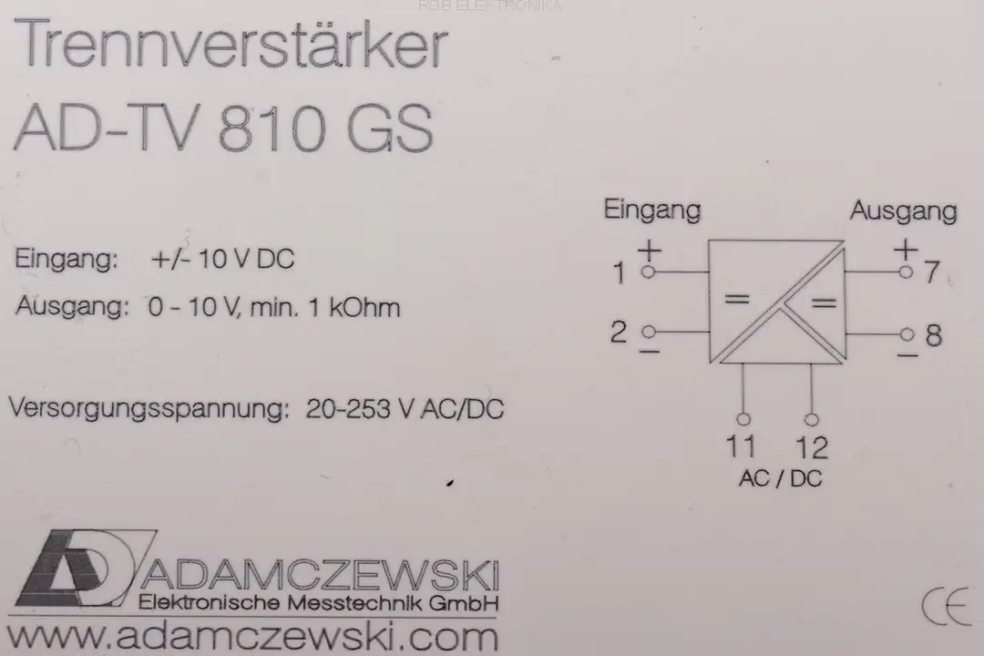 ad-tv-810-gs ADAMCZEWSKI Reparatur