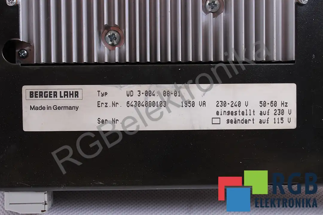WD3-004.0801 BERGER LAHR