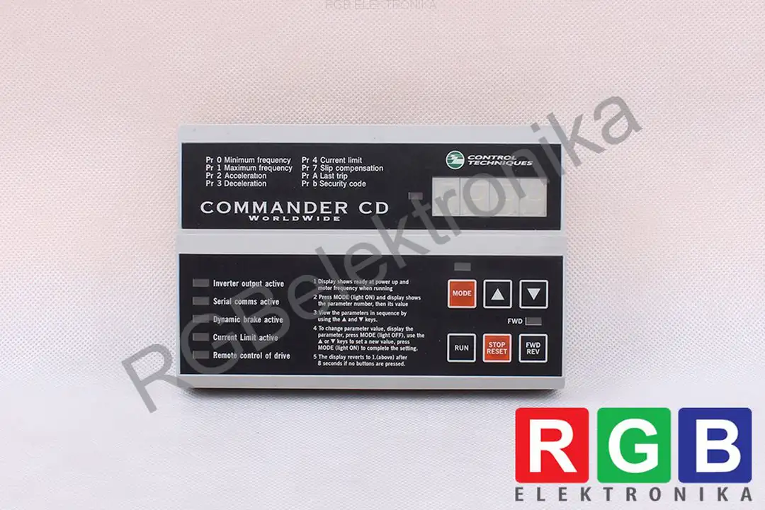Reparatur commander-cd-panel CONTROL TECHNIQUES