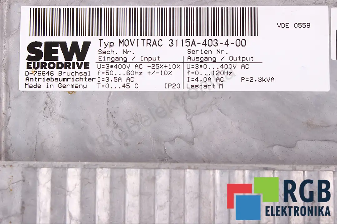 3115a-403-4-00 SEW EURODRIVE Reparatur