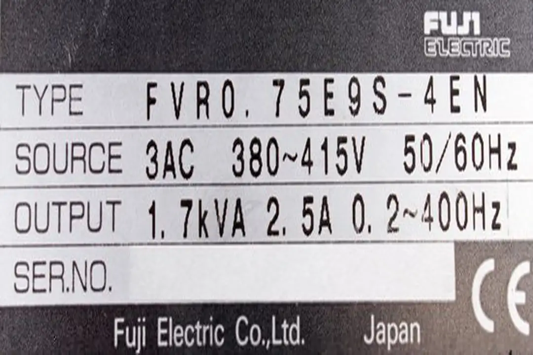 fvr0.75e9s-4en-fvr-e9s FUJI ELECTRIC Reparatur