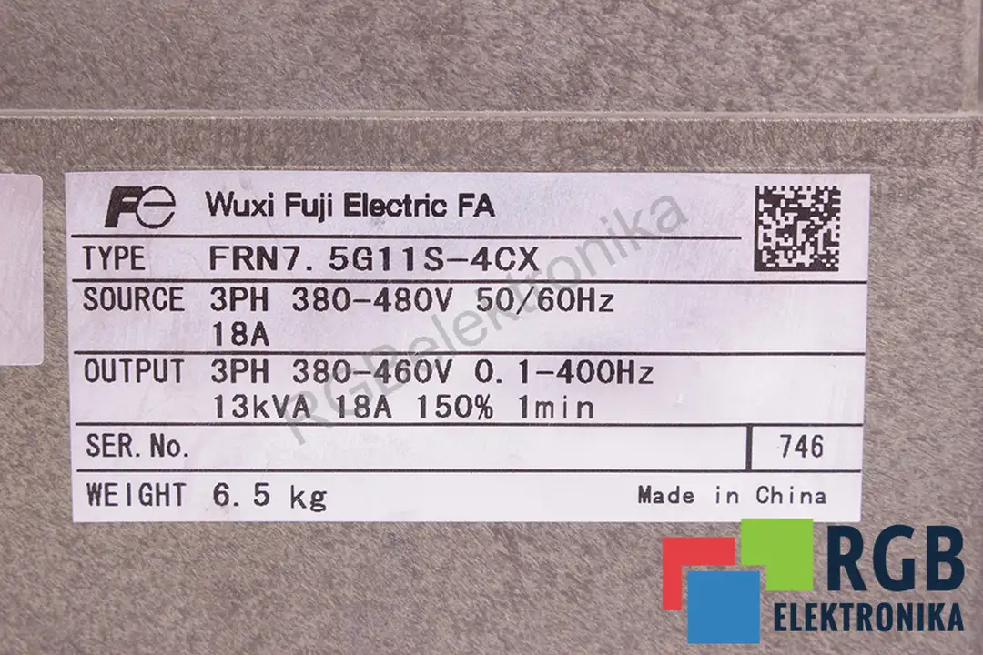 FRN7.5G11S-4CX FUJI ELECTRIC