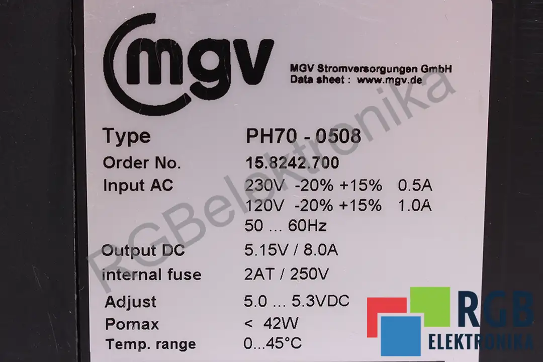 PH70-0508 MGV