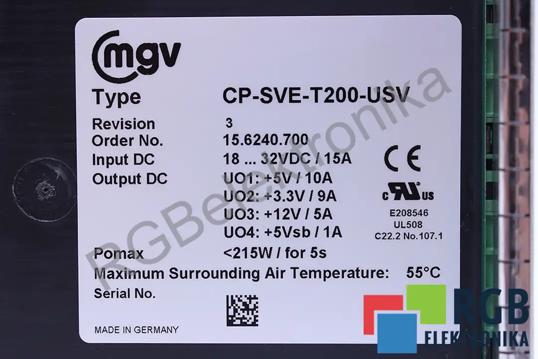 CP-SVE-T200-USV MGV