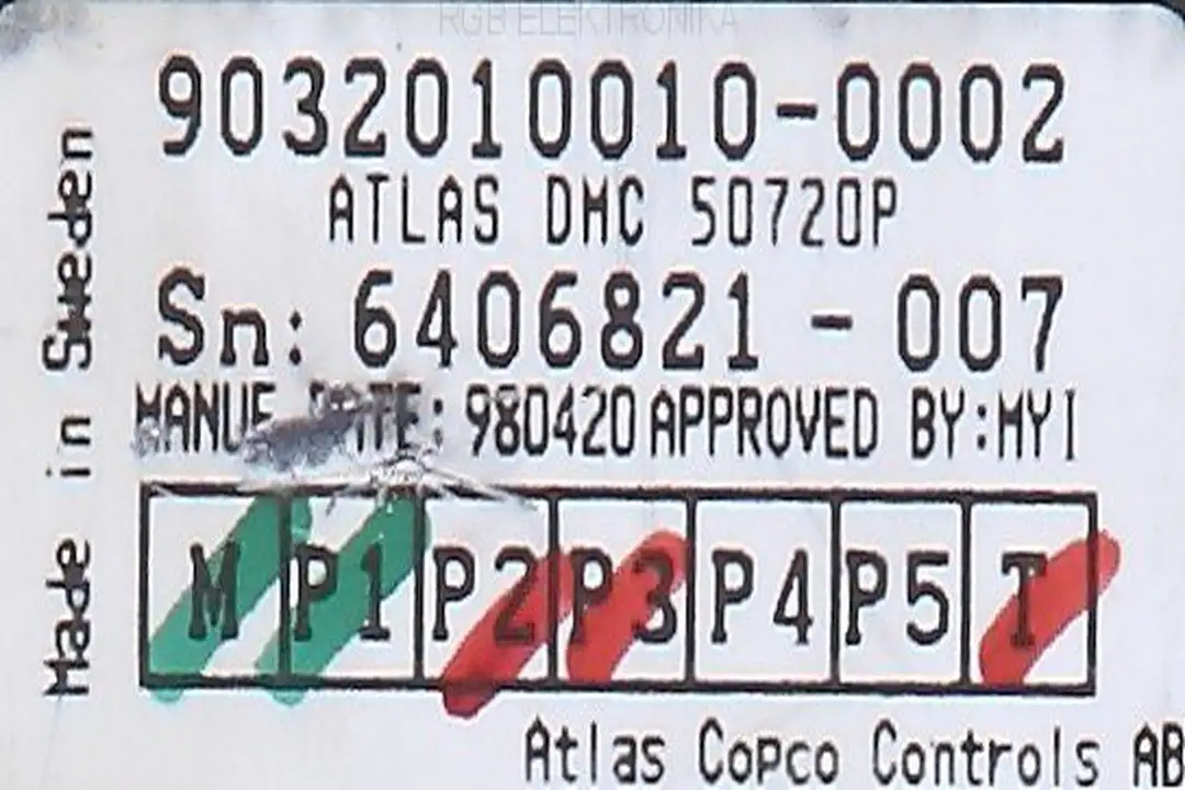 dmc-50720p ATLAS COPCO Reparatur