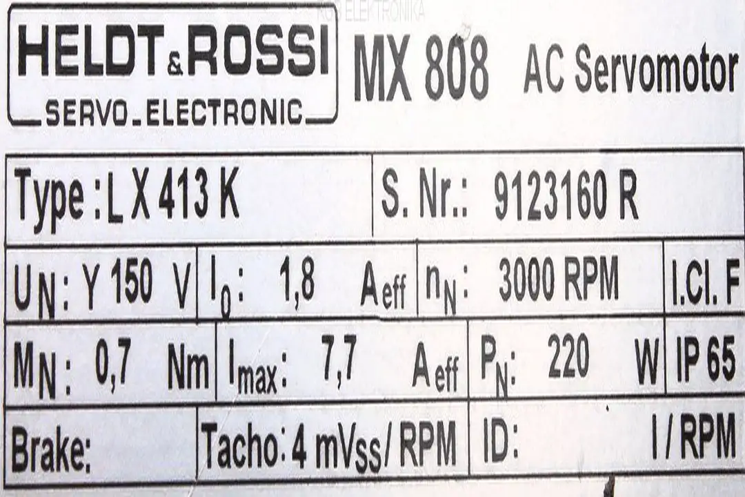 lx413k-mx-808 HELDT&ROSSI Reparatur