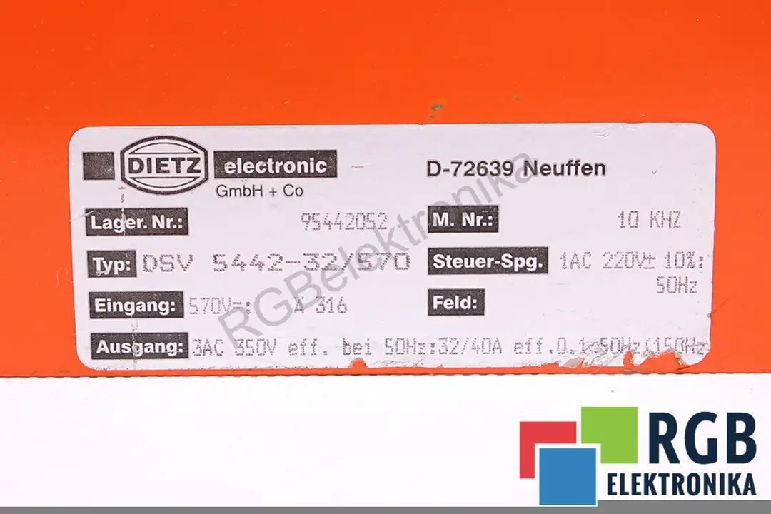 DSV5442-32/570 DIETZ ELECTRONIC