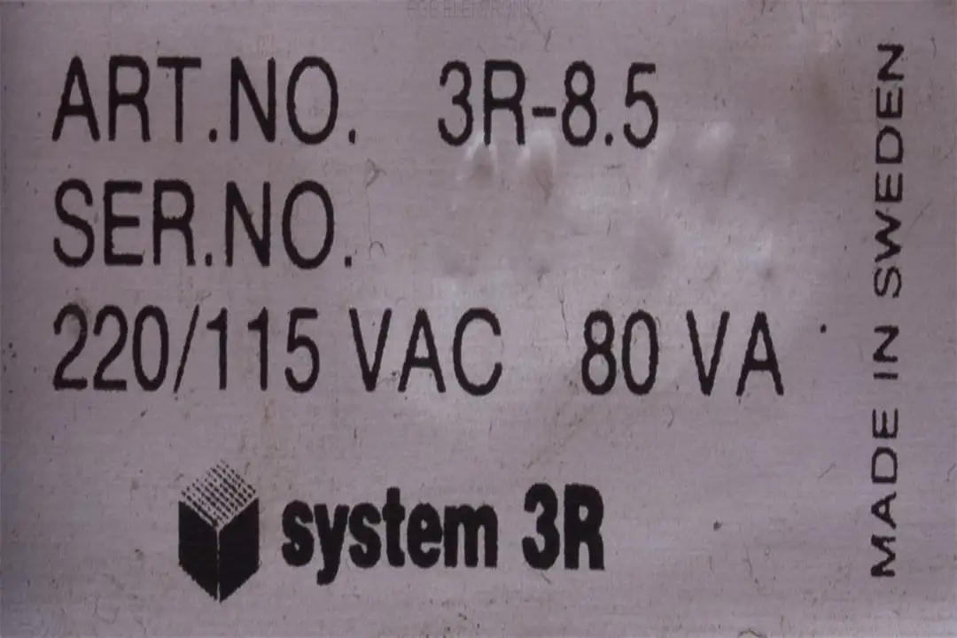 3r-8.5 SYSTEM 3R Reparatur