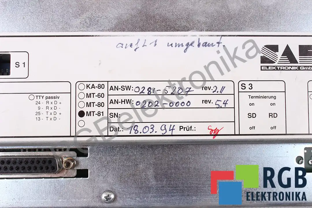 MT-81 SAE ELEKTRONIK